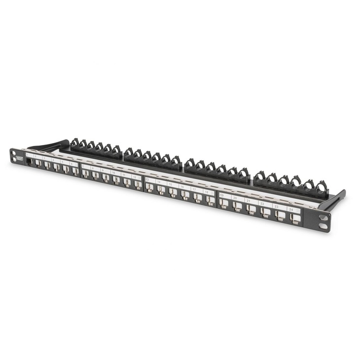 Digitus 48-port Patch Panel 1U Black, 150722, Patch panel
