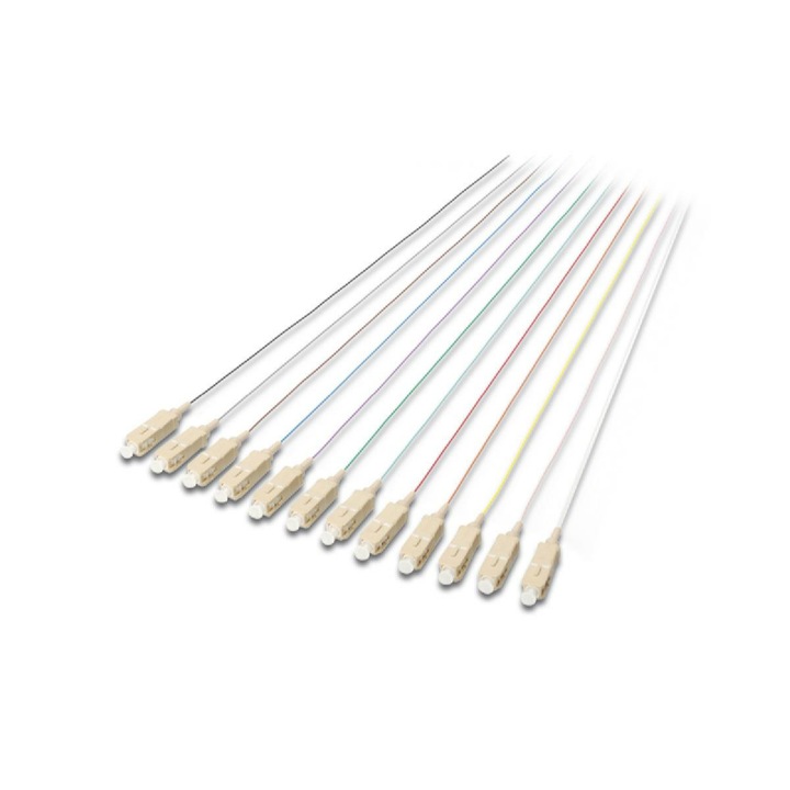 Cabluri de fibra optica, Digitus, 12x2m, Multicolor