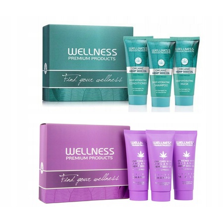 Комплект от 2 туристически мини комплекта, Wellness Premium продукти ...