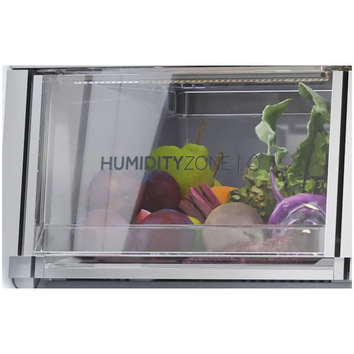 Side by side Cube HAIER HCR7918EIMB, 601 l, Clasa E, Total No Frost, Compresor inverter, Dozator apa si gheata Absolute Ice, H 177.5 cm, Negru