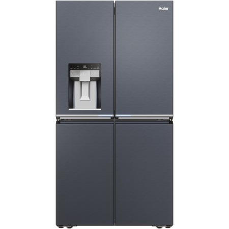 Side by side Cube HAIER HCR7918EIMB, 601 l, Clasa E, Total No Frost, Compresor inverter, Dozator apa si gheata Absolute Ice, H 177.5 cm, Negru