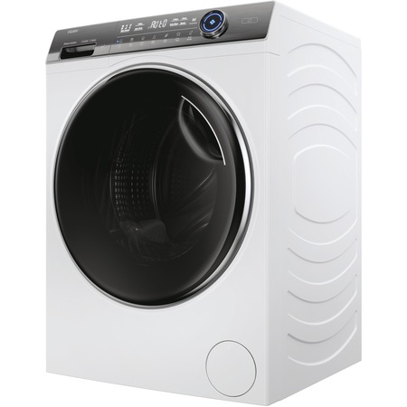 Masina de spalat rufe Haier HW90G-BD14979U1S, 9 kg, 1400 rpm, Clasa A, Motor Direct Motion, Refresh, ABT, Steam, Drum light, Dual spray, Pillow Drum, WiFi, Autodose, Display Led cu Touch control, iTime, Smart Detecting, Alb