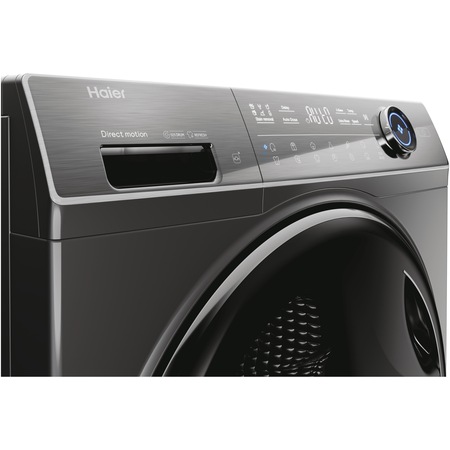 Masina de spalat Haier HW100-BD14979S8U1, 10 kg, 1400 rpm, Clasa A, Motor Direct Motion, Refresh, ABT, Steam, Drum light, Dual spray, Pillow Drum, WIFI, Smartdosing, iTime, Smart Detecting, Antracit