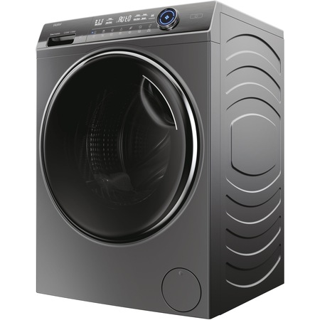 Masina de spalat rufe Haier HW100GBD14979SUS, 10 kg, 1400 rpm, Clasa A, Motor Direct Motion, Refresh, ABT, Steam, Drum light, Dual spray, Pillow Drum, WiFi, Autodose, Display Led cu Touch control, iTime, Smart Detecting, Antracit