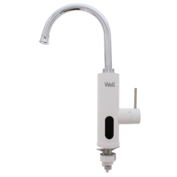 Robinet electric pentru incalzit apa (instant apa calda) Well Billabong, 3000W, rezistent la apa IPX4, rotatie 360°, temperatura 30-60 °, otel inoxidabil