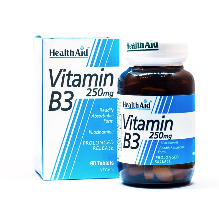 Vitamina B3, Health Aid, 250mg, 90 tablete