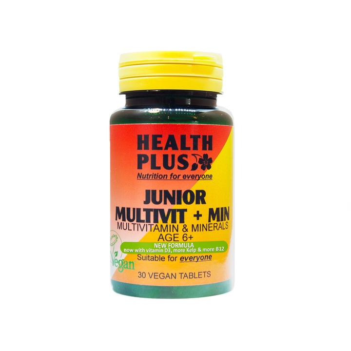 Complex de vitamine/minerale copii, Veganicity, 6+ ani, 30 tablete
