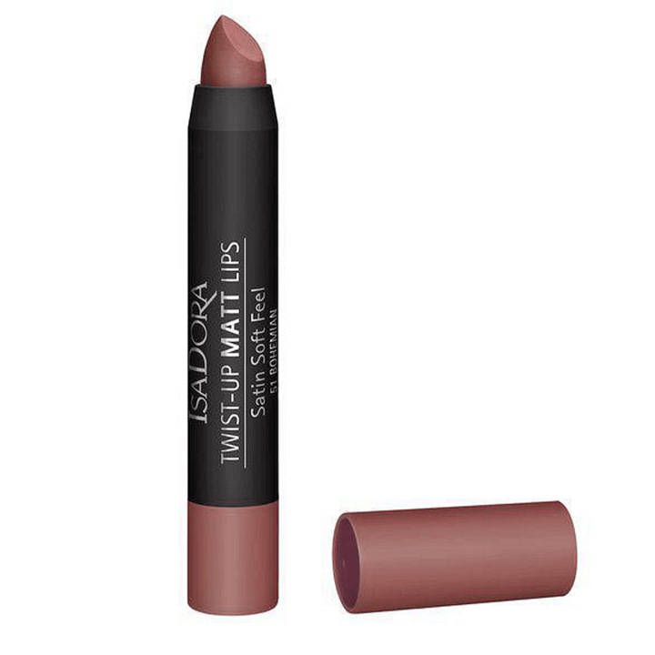 Мат-гланц червило IsaDora Twist up Matt Lips, 51 Bohemian, 3.3 гр