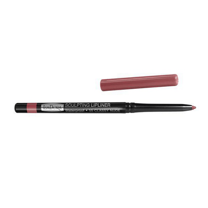 Скулптуриращ молив за устни IsaDora Sculpting Lipliner Waterproof, 55 Classy Nude, 0.3 гр