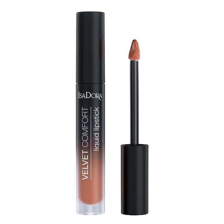 Течно Кадифено червило Isadora Velvet Comfort Liquid Lipstick, 70 Warm Nude, 4 мл