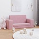 Детски диван 2 в 1, Zakito Europe, plus, розов, 84x38x34см, със свалящ се калъф