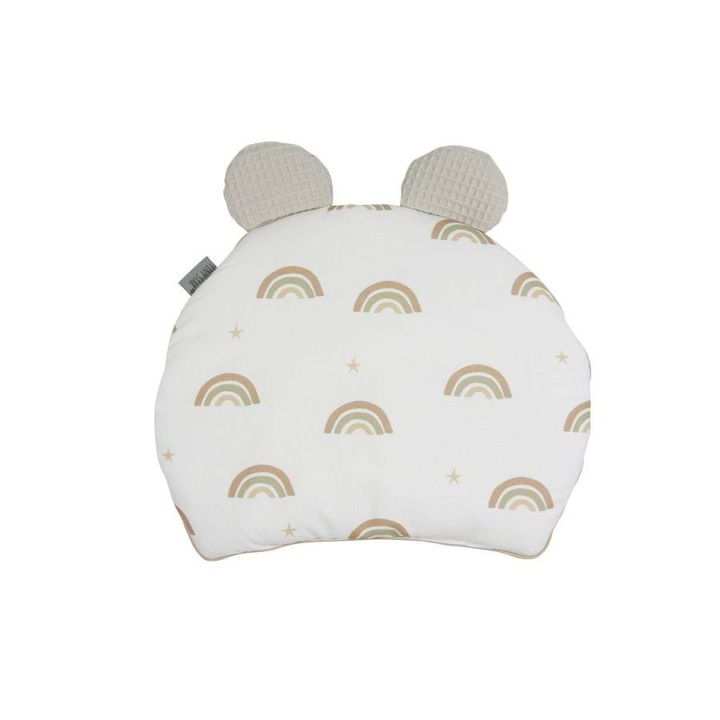 Perna plata cu urechi, pentru bebelusi, Tiny Star Sweet Rainbow