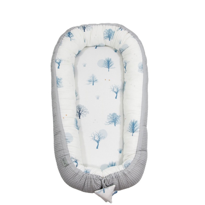 Babynest din Bumbac, Tiny Star Magic&Grey