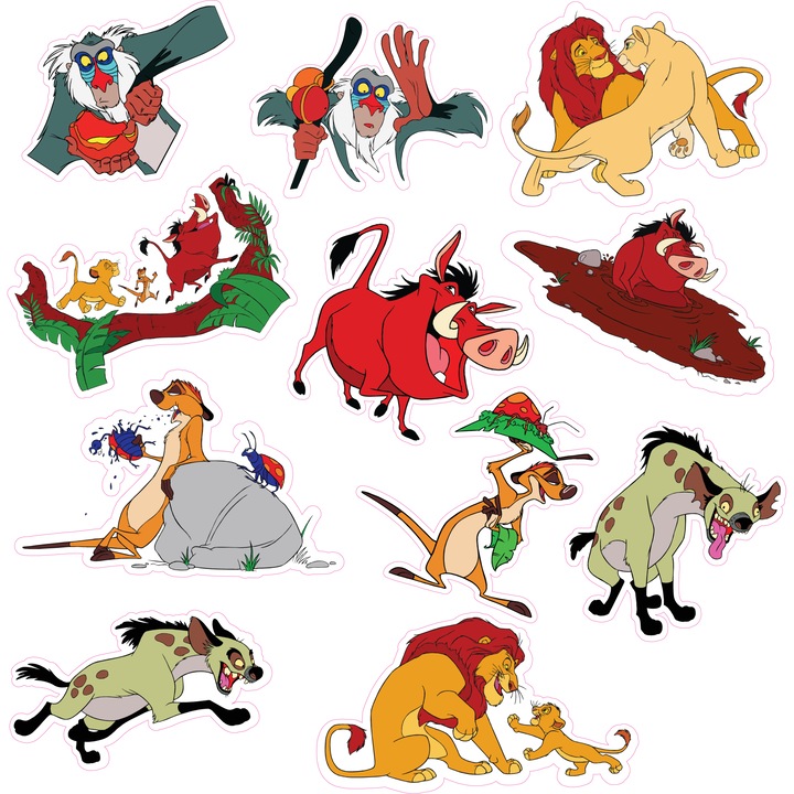 Stickere Regele Leu 25x25 cm