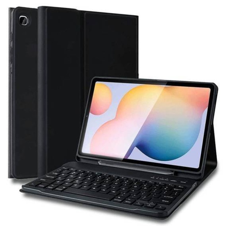 Husa cu tastatura pentru Samsung Galaxy Tab S6 Lite 10.4 2020 / 2022 Tech-Protect black