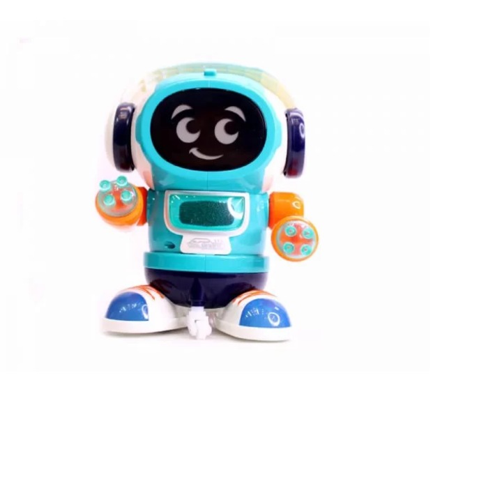 Robotel de jucarie cu sunete, lumini si activitati pentru copii, Multicolor,16 cm