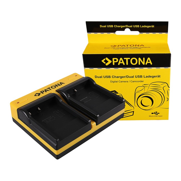 Incarcator Dual USB pentru acumulator Casio NP40 NP-40 Patona