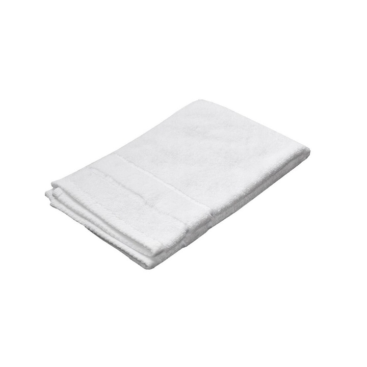 Хавлия за баня, 35x50 см, памучна, пухкава, мека, бяла, Sepio