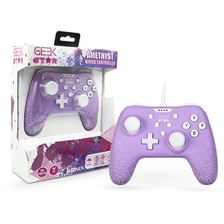 Joystick, Konix, Pentru Nintendo Switch/PC, Violet