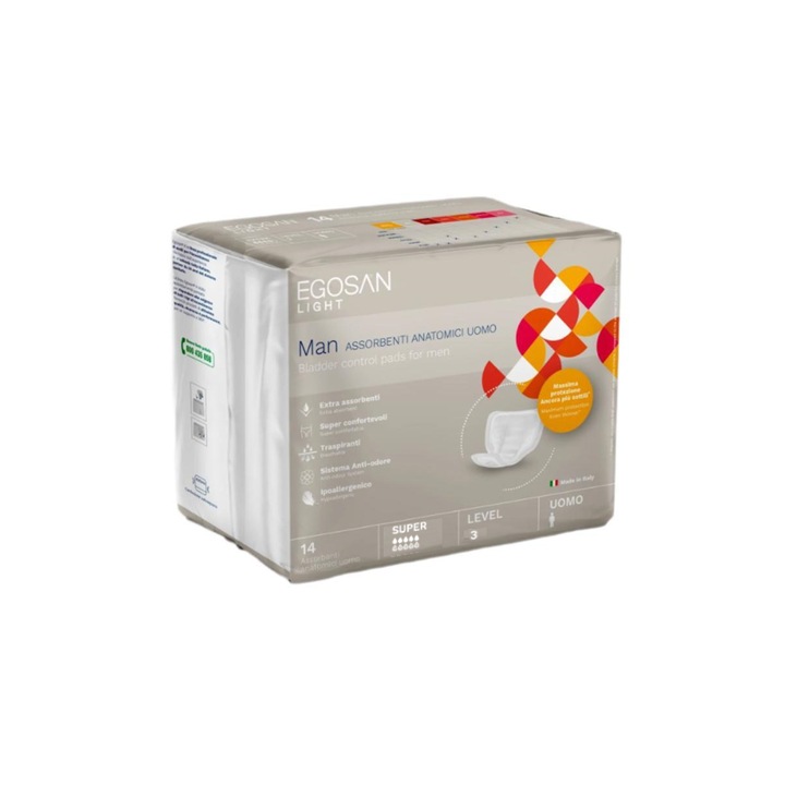 Absorbant incontinenta EGOSAN Men level3 super 3pic 14buc