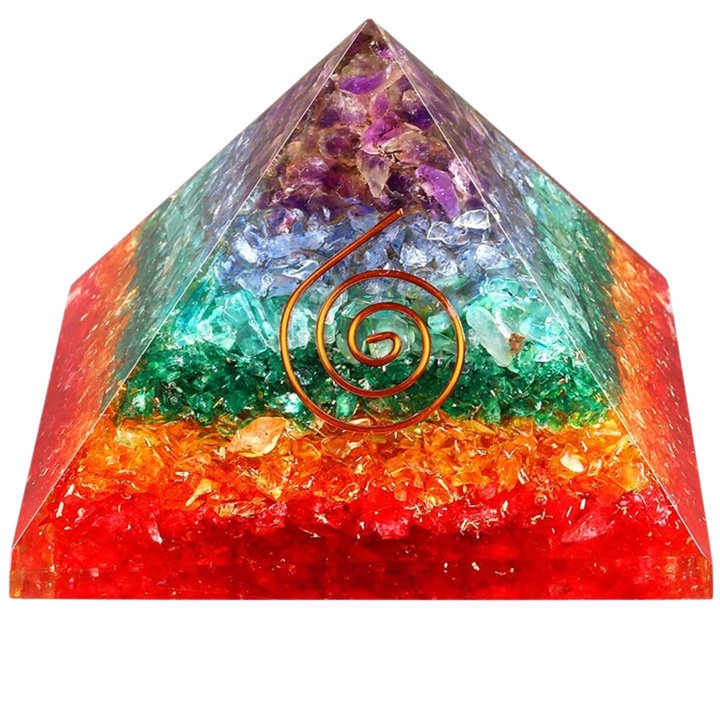 Piramida Orgonica cu 7 chakre - Generator de energie pozitiva, meditatie si echilibru spiritual