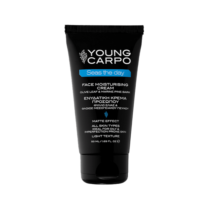 Crema de fata, Young Carpo, Seas the day, hidratanta, antioxidanta, frunze de maslin, 50 ml