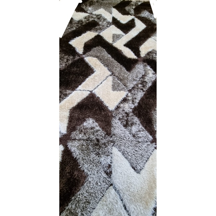 Covor Sahra Maro/Bej, pufos, calduros 80 x 150 cm
