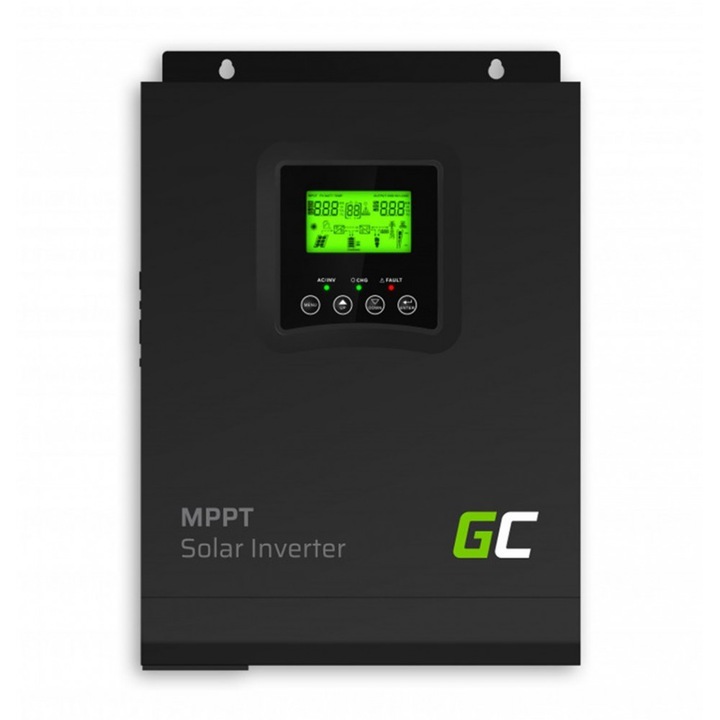 Invertor solar 12vdc green cell convertor off grid mppt 230vac 1000va / 1000w pure sine wave