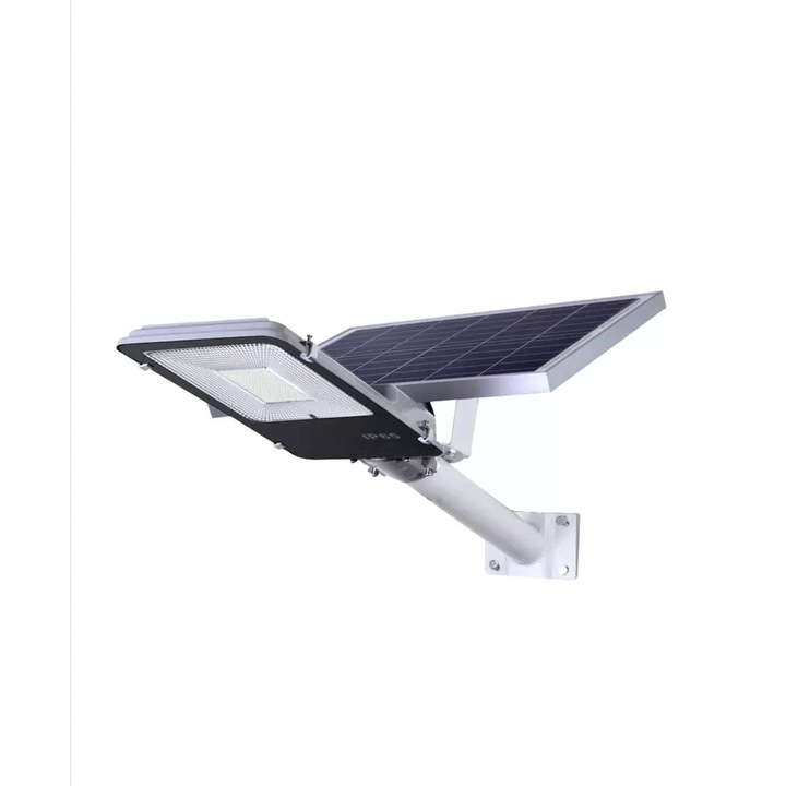 Lampa Solara Stradala, Industriala, Comerciala, 100W, 240 LED SMD, Sport Montare si Telecomanda cu Functii Multiple Inclusa