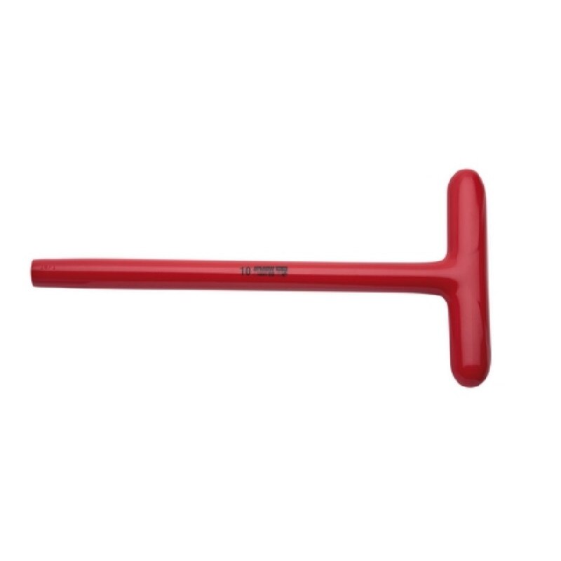 Cap cheie tubulara izolata la 1000 V, marca Unior cu maner in T, varianta lunga si diametrul de 22 mm