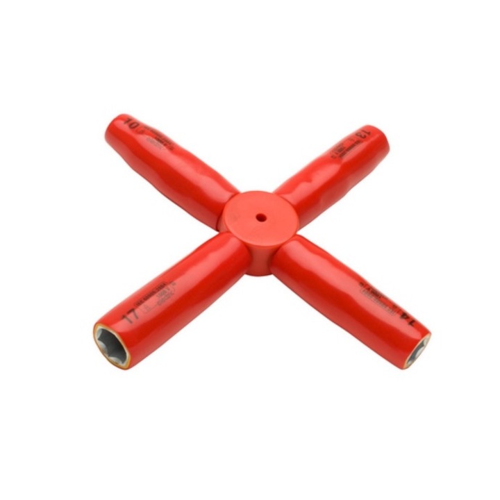 Cheie cruce izolata la 1000 V dublu strat, marca Unior cu diametru de 11 - 12 - 13 - 17