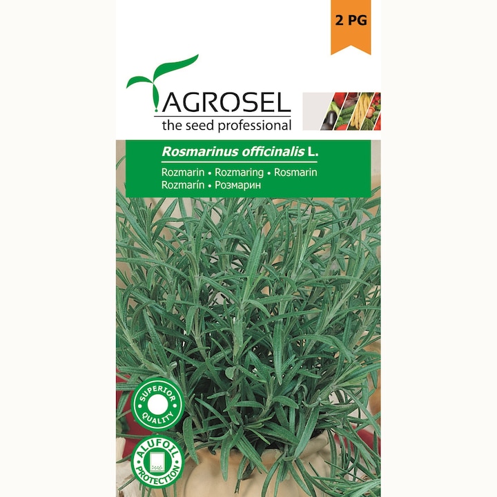Seminte rozmarin, 0.1 gr, Agrosel