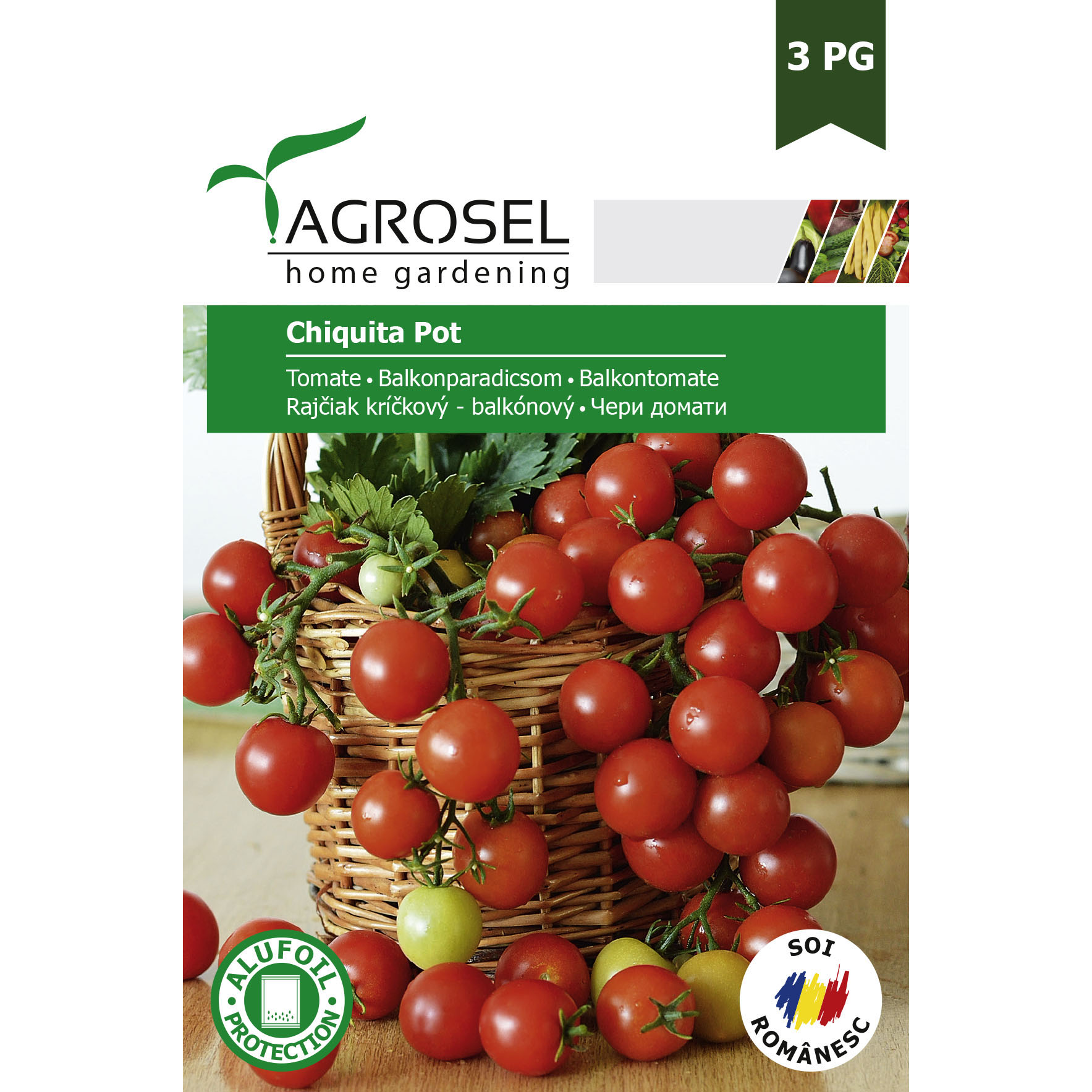 Seminte tomate Chiquita Pot, 1.5 gr, Agrosel