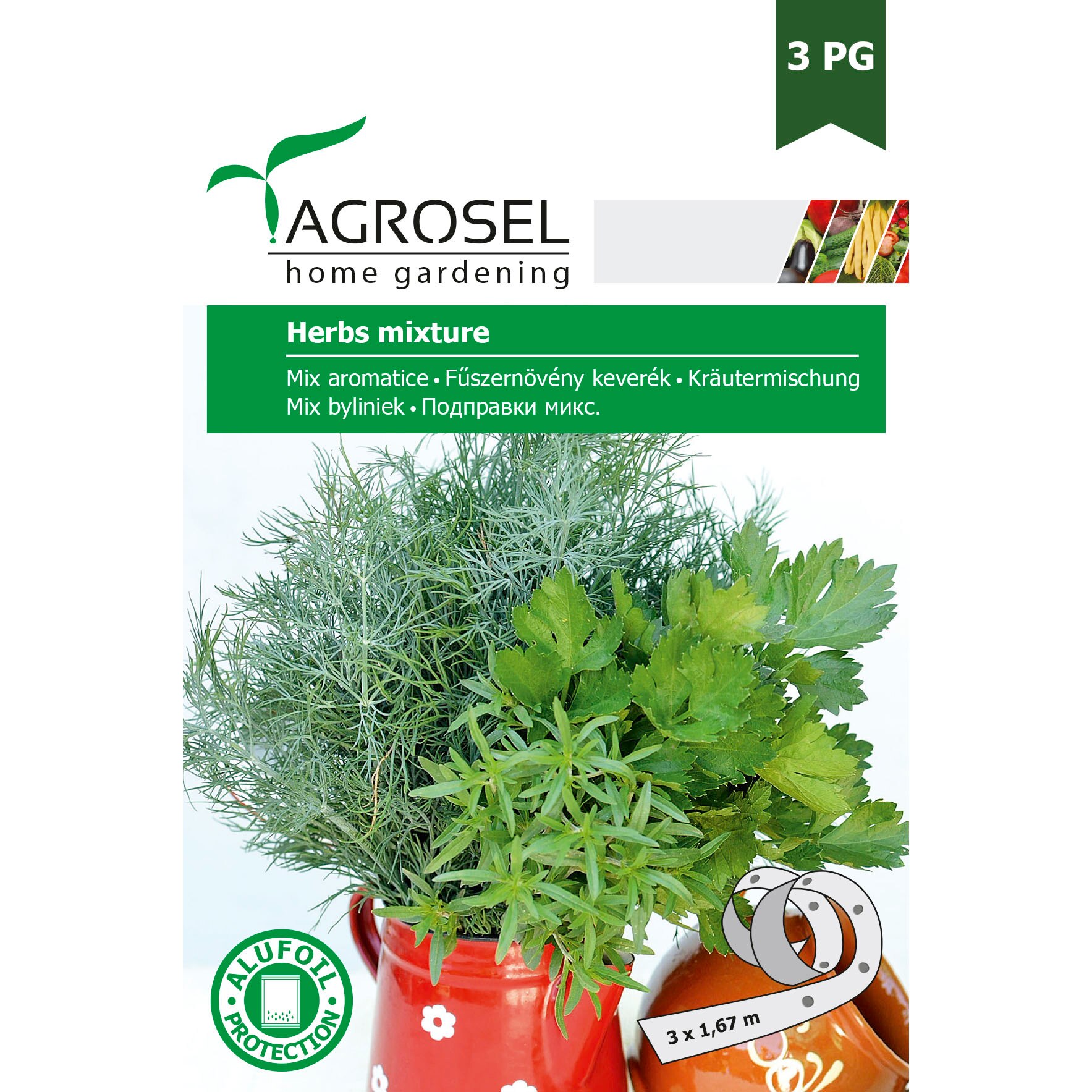 Seminte mix aromatice (Cimbru, Marar, telina), Agrosel
