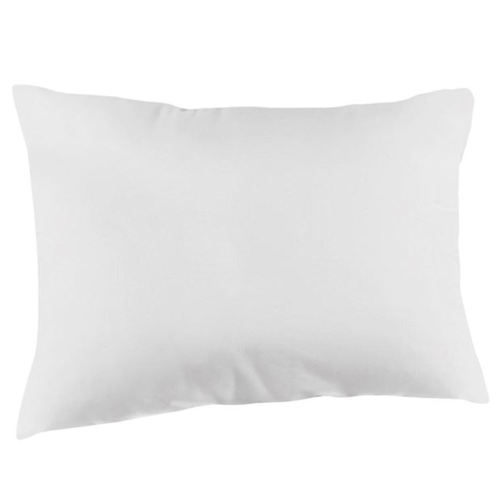 Perna de dormit Herum®, cu tesatura din microfibra, Alb, 70 x 50 x 20 cm