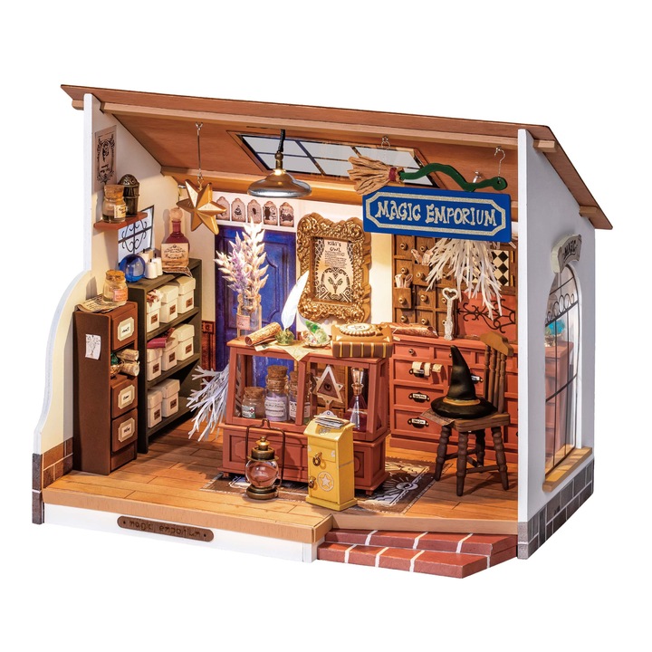 Rolife 3D Puzzle, Magic Emporium DIY Miniature House, 148 db-os
