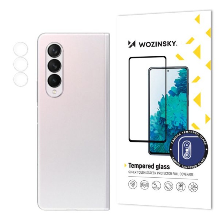 Протектор за камера Wozinsky, За Samsung Galaxy Z Fold 3, 9H, Закалено стъкло, Безцветен