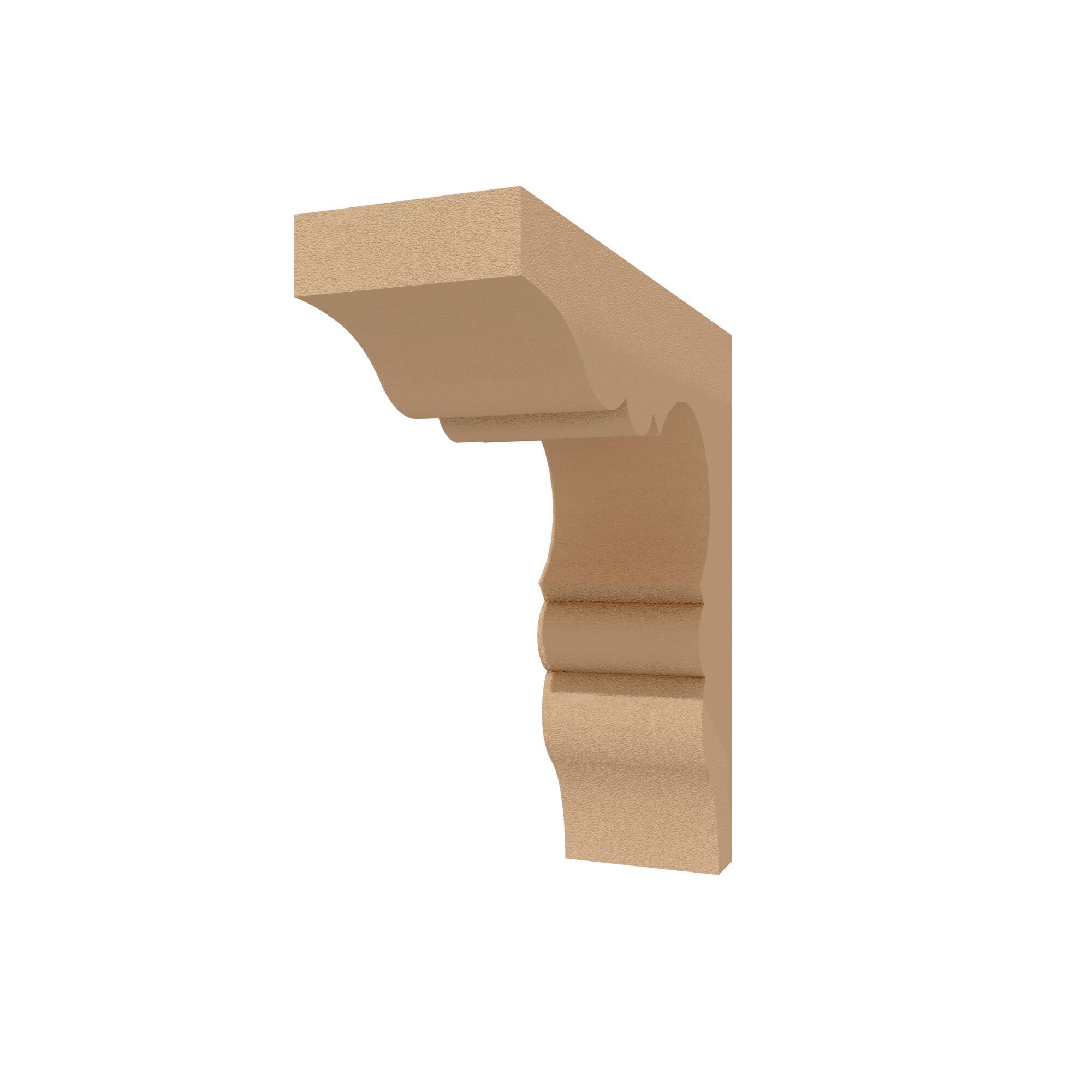 Consola decorativa pentru fatada FPC04 din polistiren expandat laminat cu rasina, dimensiune H500xL500xG200mm