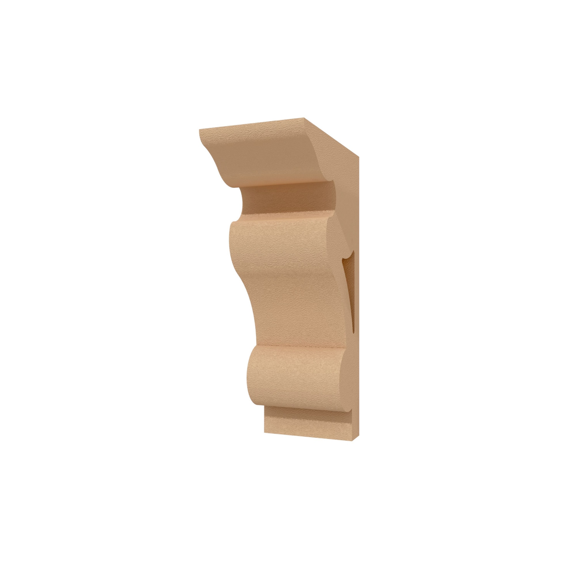 Consola decorativa pentru fatada FPC05 din polistiren expandat acoperit cu rasina minerala, dimensiune H450xL250XG100mm