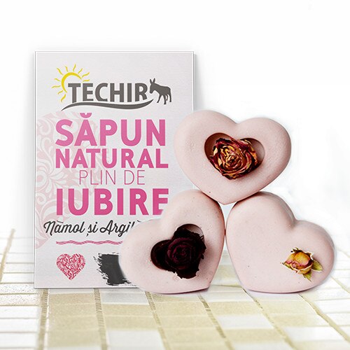 Sapun natural Techir inimioara hidratanta, 70g