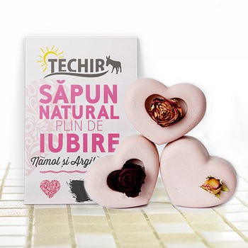 Sapun natural Techir inimioara hidratanta, 70g Sapun natural Techir inimioara hidratanta, 70g