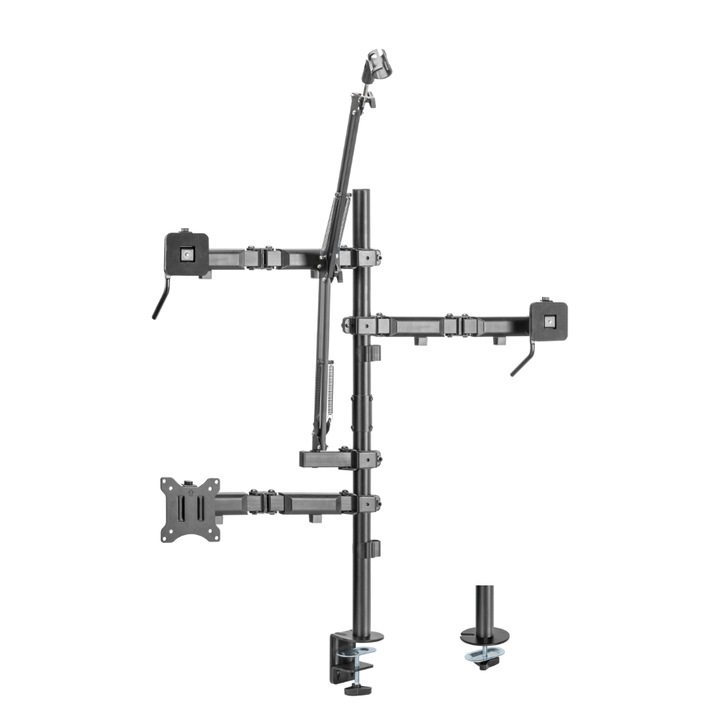 Стойка за монитор, All-in-One Studio, 17" - 32", Черна