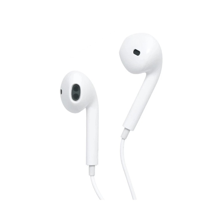 Casti Audio cu Fir si Microfon, High Quality Standards, Ultra Sound, Jack 3.5, Alb