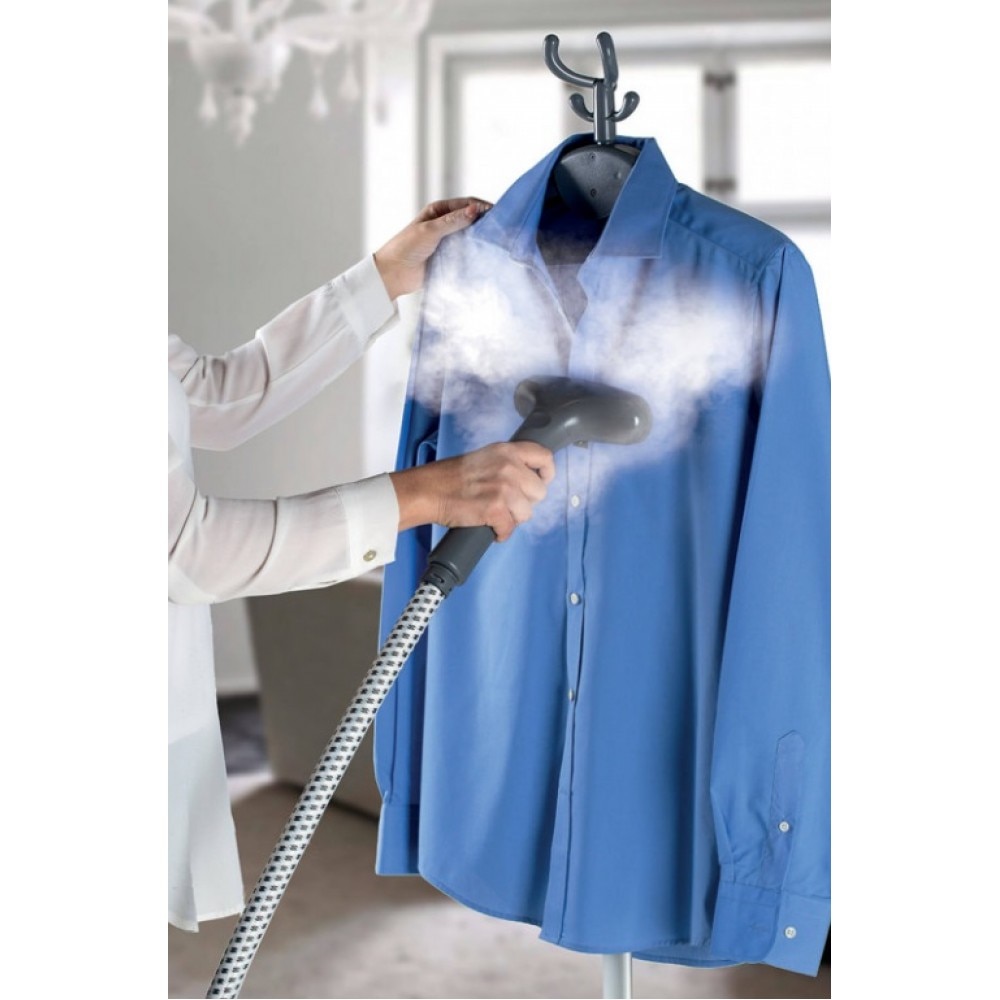 Fier de calcat vertical cu aburi Steam Jet Pro 6248 Ariete, 2200 W, Tija telescopica din aluminiu, Abur continuu 45 g/min, Rezervor detasabil 3 L, Alb