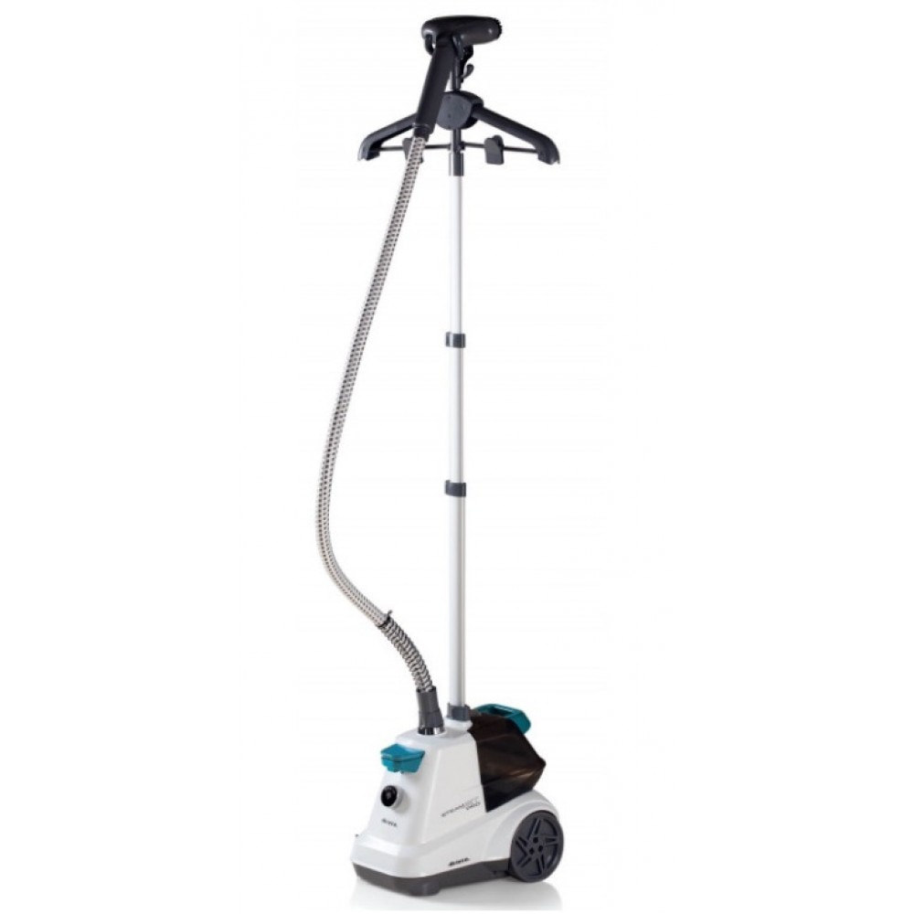 Fier de calcat vertical cu aburi Steam Jet Pro 6248 Ariete, 2200 W, Tija telescopica din aluminiu, Abur continuu 45 g/min, Rezervor detasabil 3 L, Alb