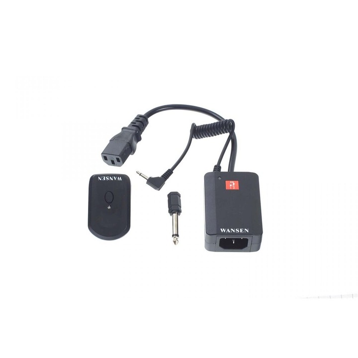 Kit trigger-receiver radio 4 canale Wansen AC-04 pentru declansare blitz de studio