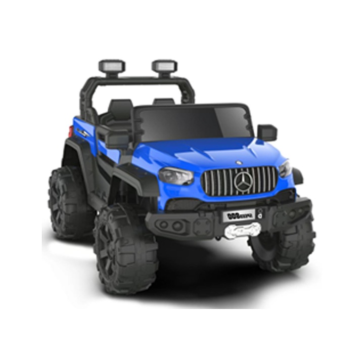 4×4 elektromos gyerekautó, 2 üléses, off-road, LC-MB6006 modell, 4 x 380W motor, 12V-7Ah akkumulátor, 2.4G/RC távirányító-Kék