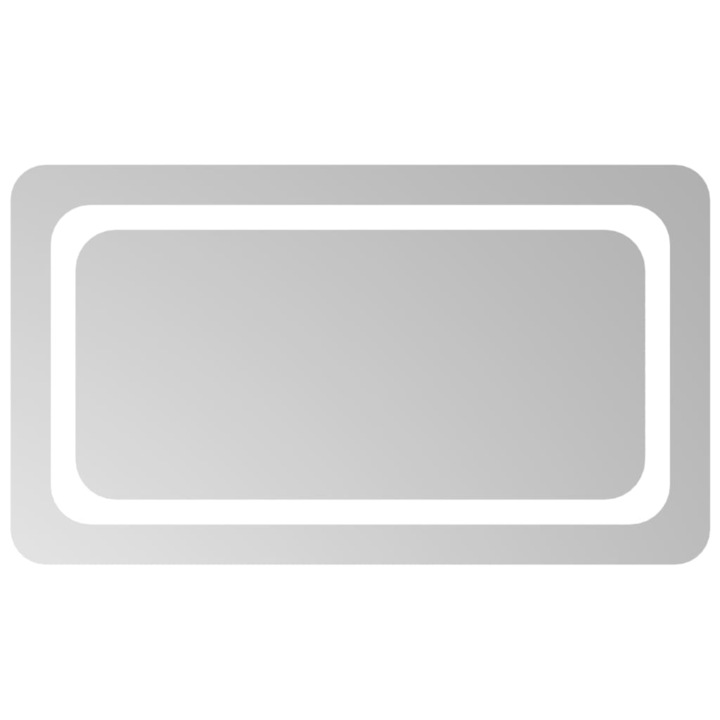 Oglinda de baie cu LED vidaXL, 70x40 cm, 2.66 kg