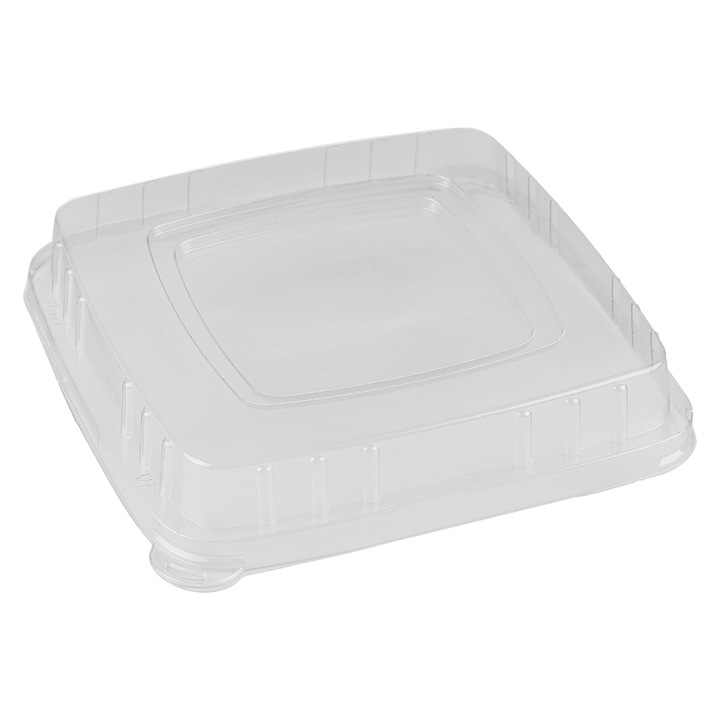 Capace transparente rPET caserole 18x18cm 75buc
