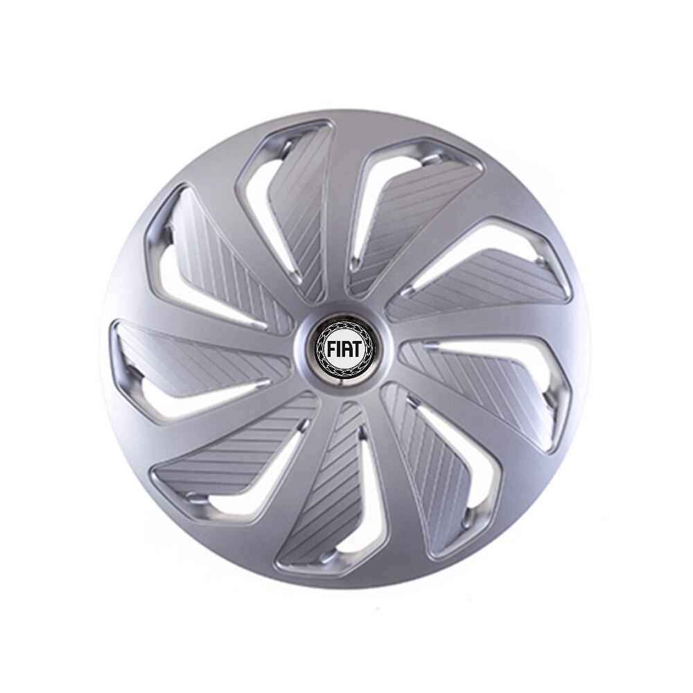 Set 4 capace roti Cu Inel Cromat Wind R14 pentru gama auto Fiat - eMAG.ro